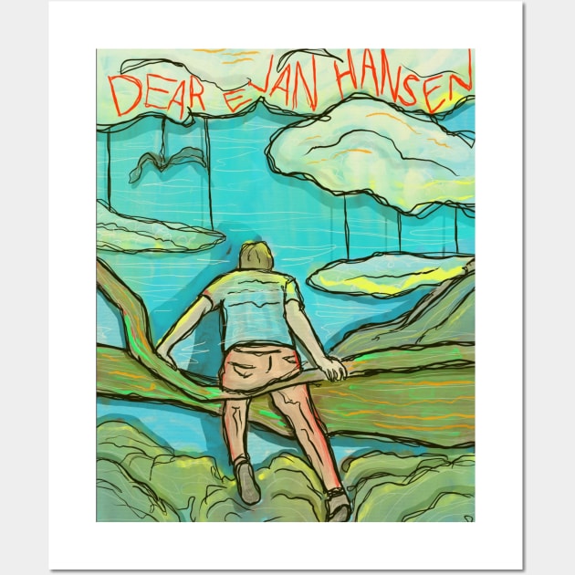 Dear Evan Hansen Wall Art by WatchTheSky